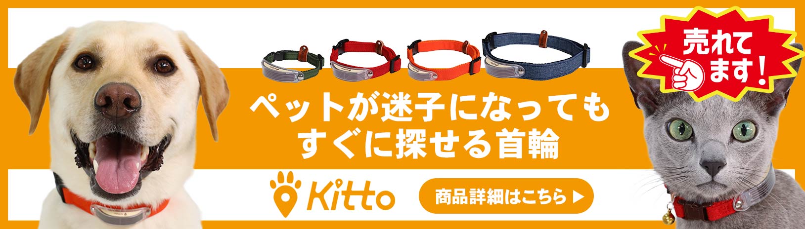 Kittoはペットが迷子になってもすぐに探せる首輪