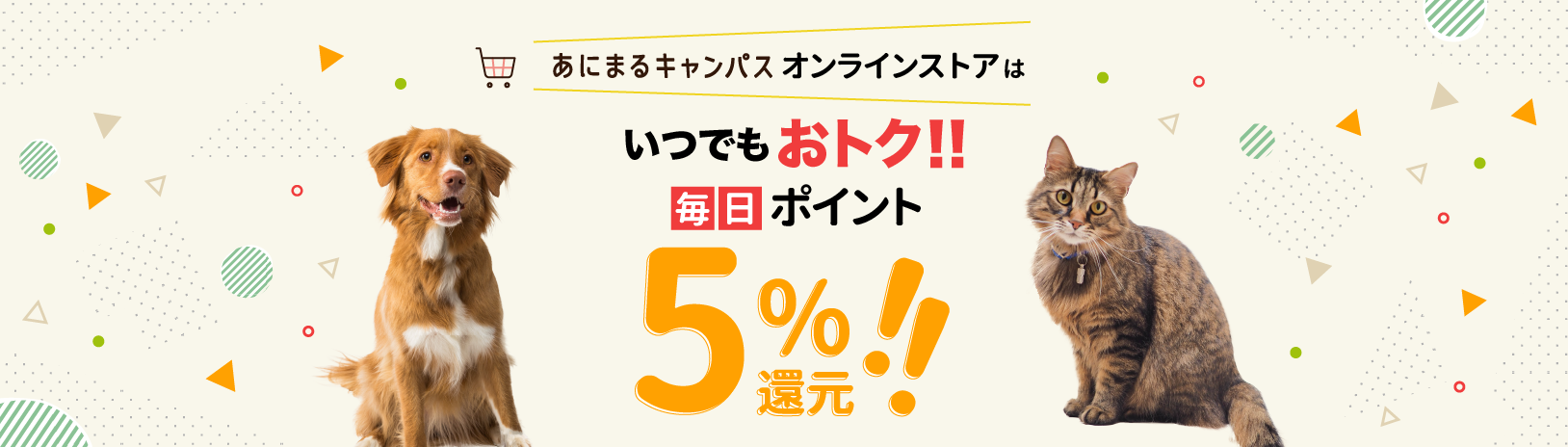 いつでもおトク 毎日5%還元