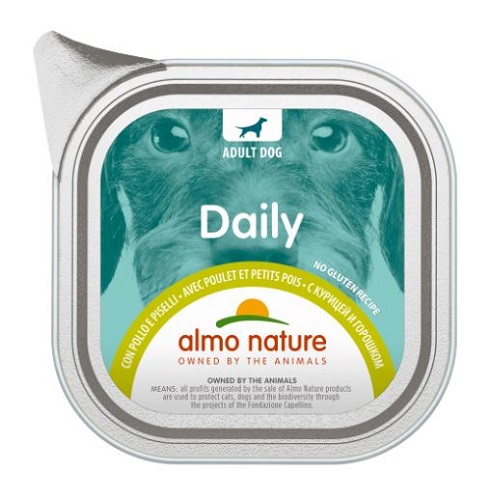 アルモネイチャー デイリーメニュードッグ チキンとエンドウ豆入り お肉のご馳走 100g