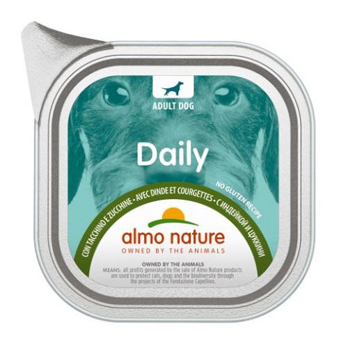 アルモネイチャー デイリーメニュードッグ 七面鳥とズッキーニ入り お肉のご馳走 100g