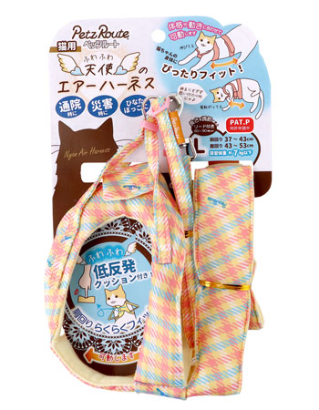 天使のエアーハーネス パステル チェック Lサイズ