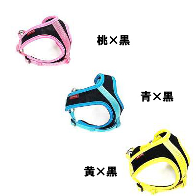 マイスター クッション ソフティ ハーネス Lサイズ ブルー×ブラック