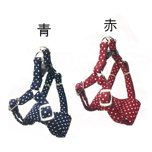 マイスター クッション ハーネス スター LLサイズ ダークブルー