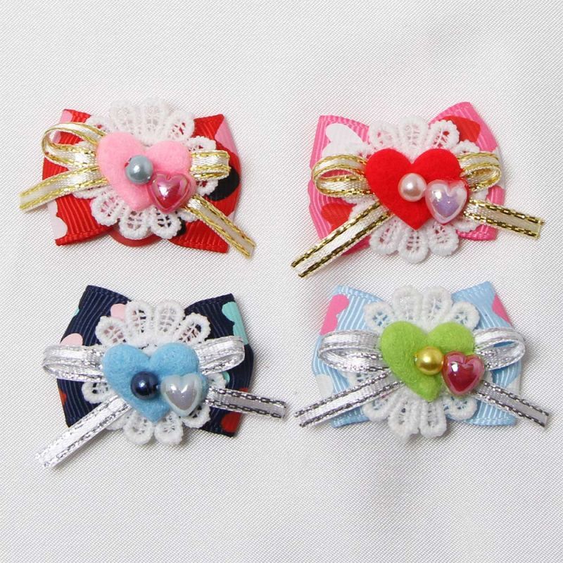 ハートがキラリ リボン 50個