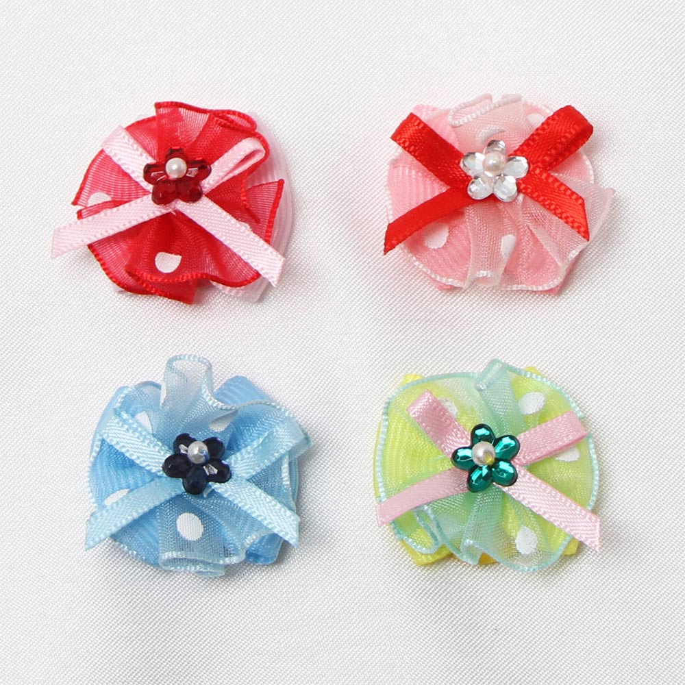 水玉 オーガンジー リボン 50個