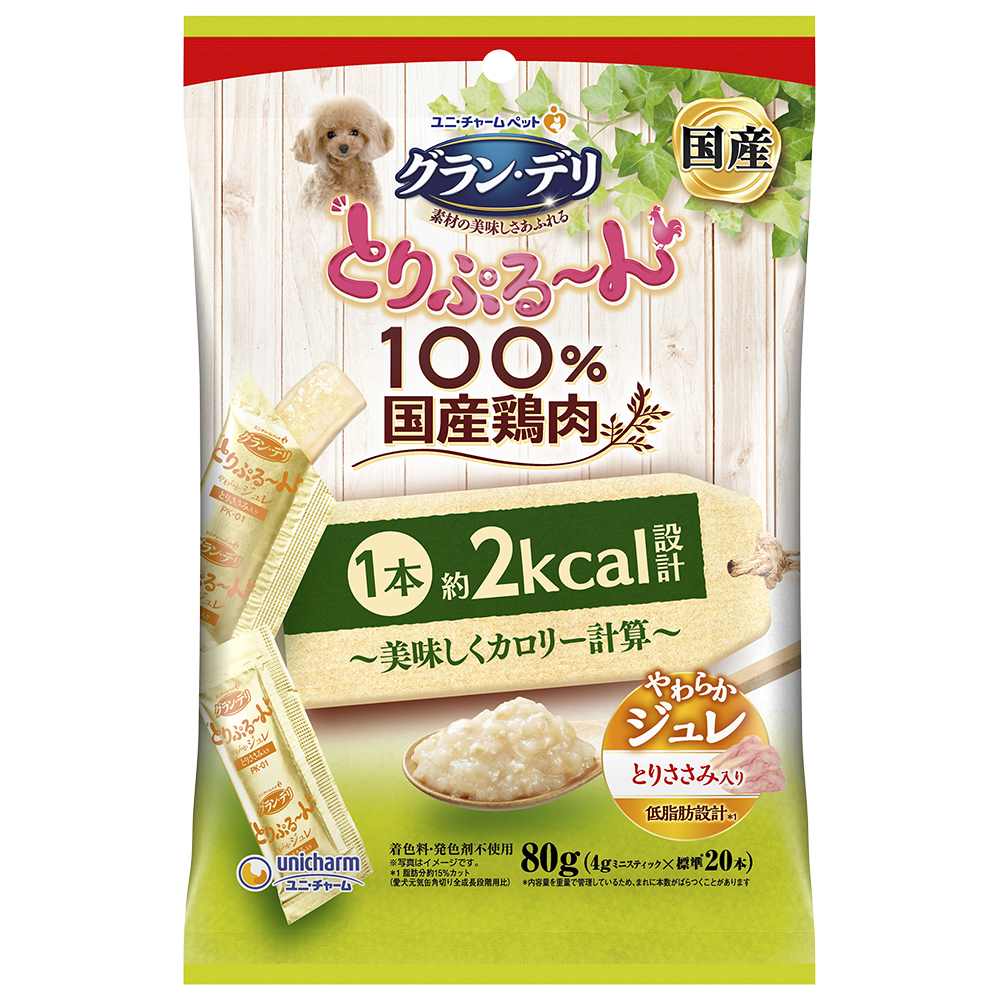 【9月30日終売予定】グラン･デリ とりぷるーん美味しくカロリー計算　ジュレ　とりささみ 80g