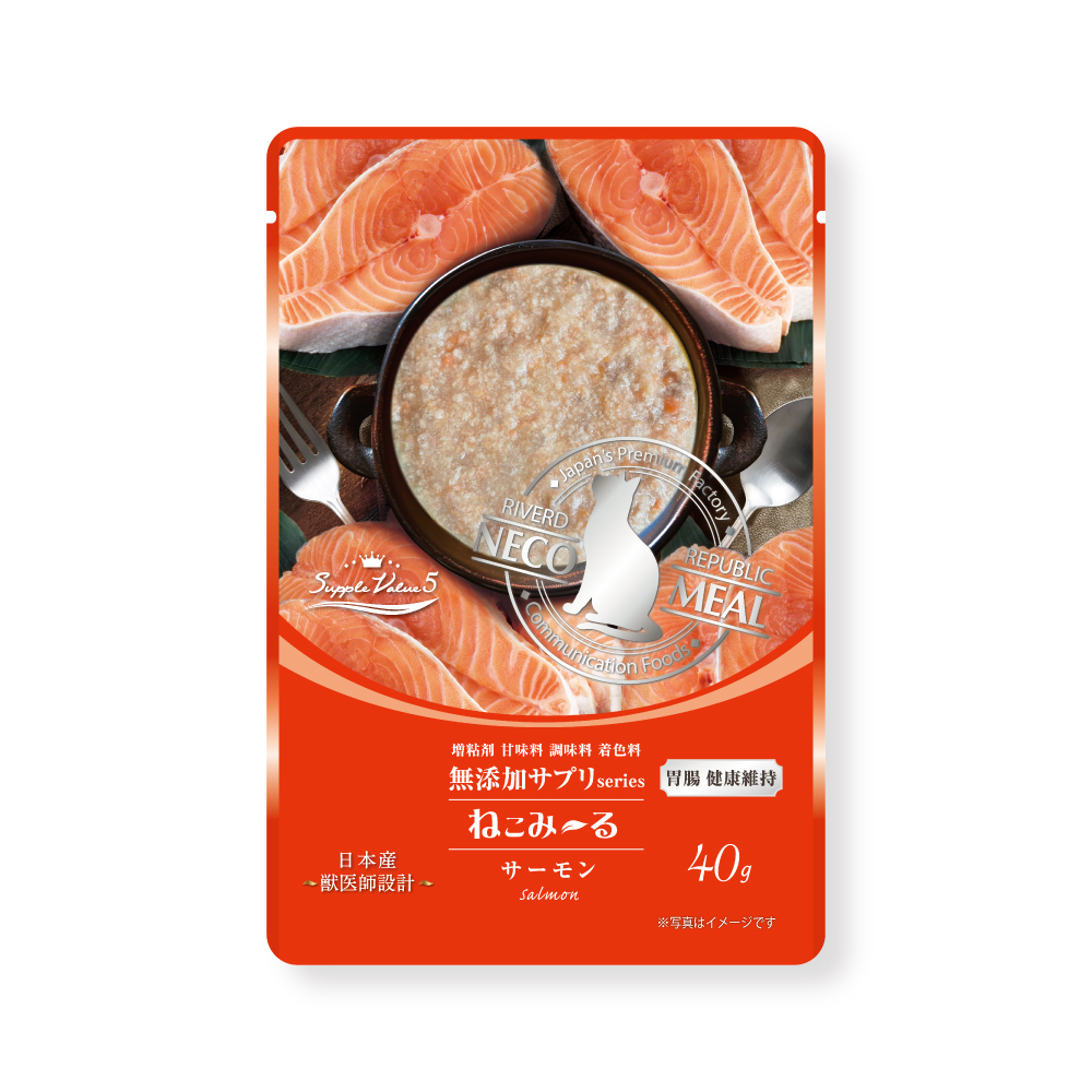 ねこみーる 無添加サプリseries SuppleValue5 胃腸健康維持 サーモン 40g