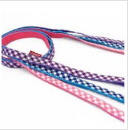 ギンガムチェックリード Sサイズ パープル