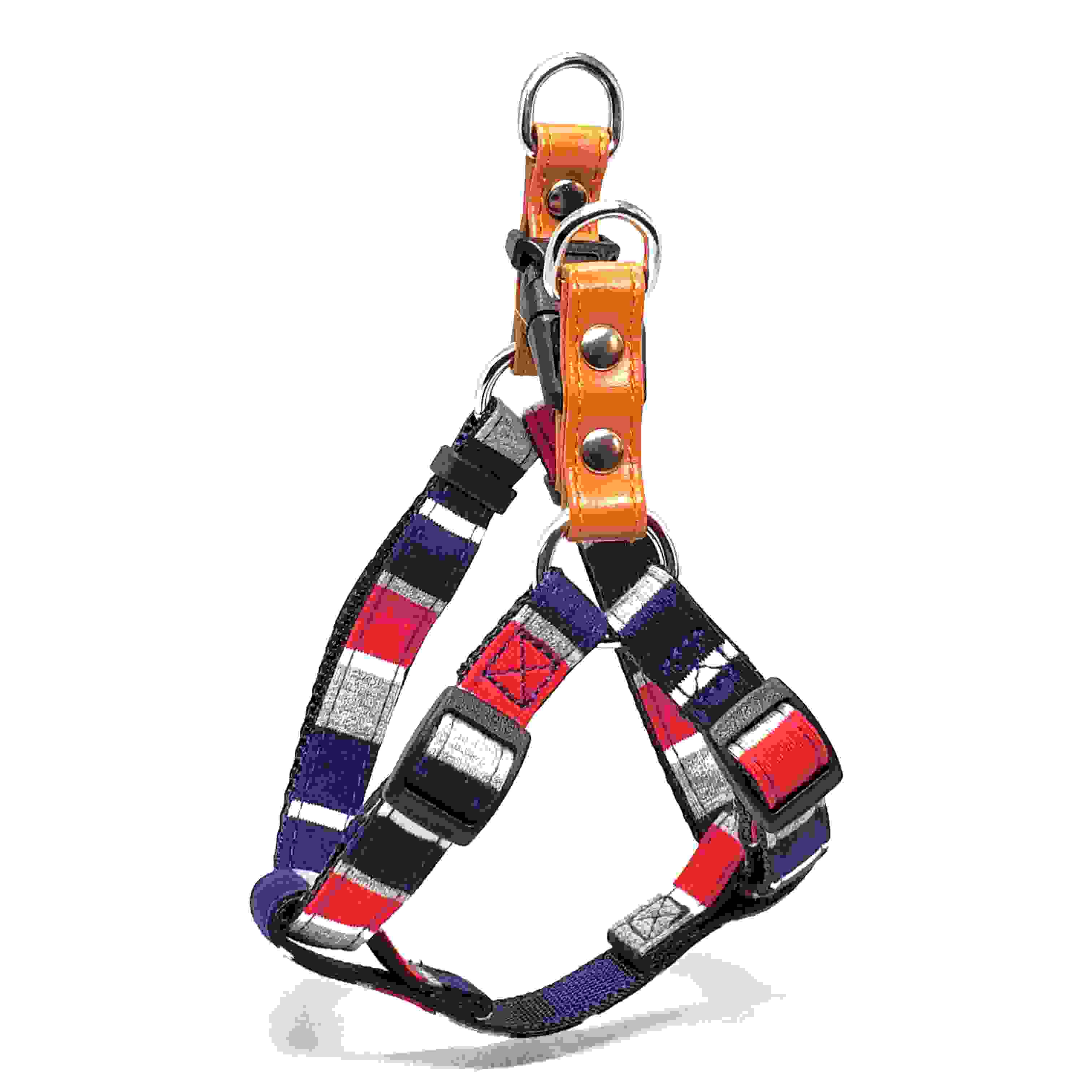 LEADOG パステルボーダーカンタンハーネス SS　ネイビー