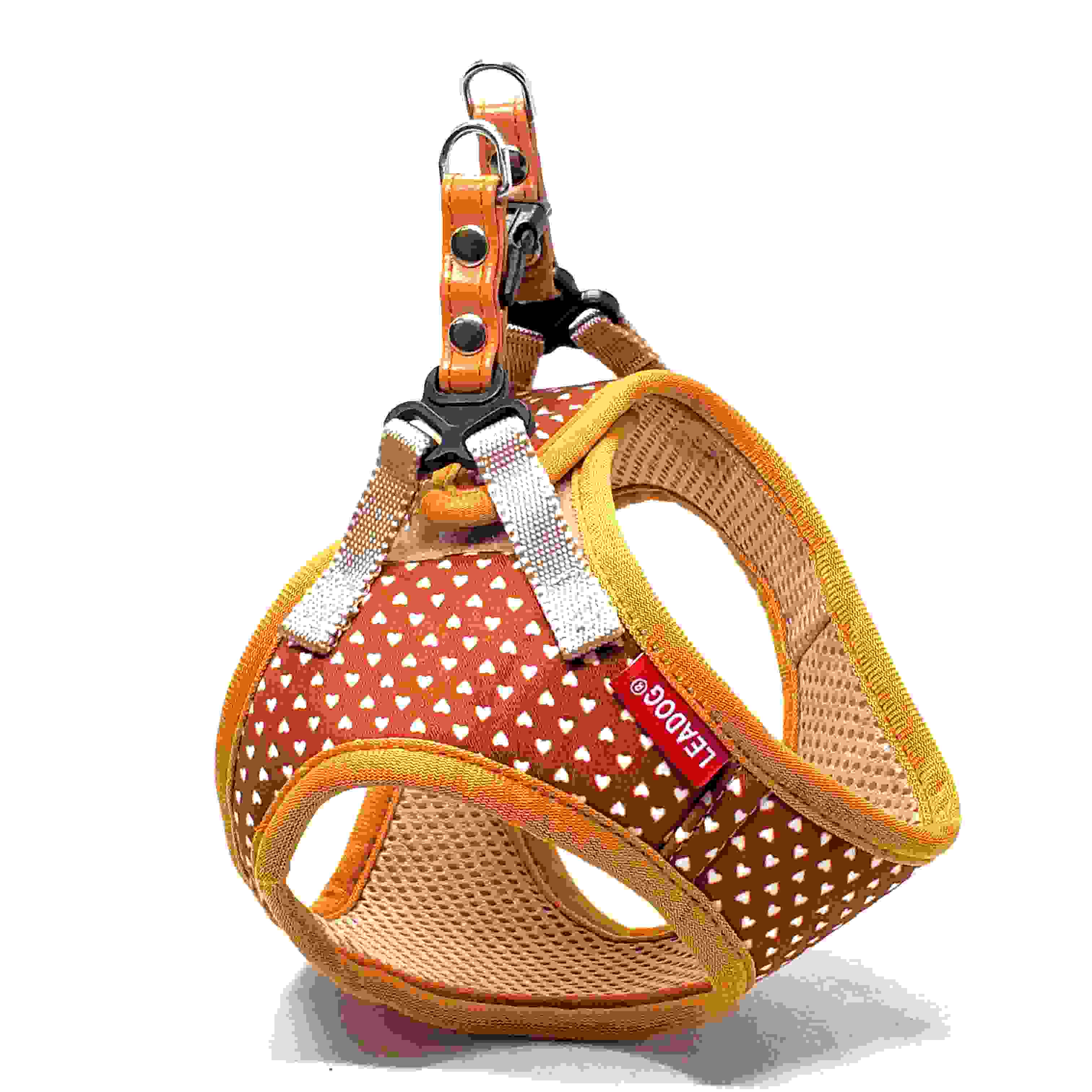 LEADOG プチハートソフトハーネス SS　ブラウン