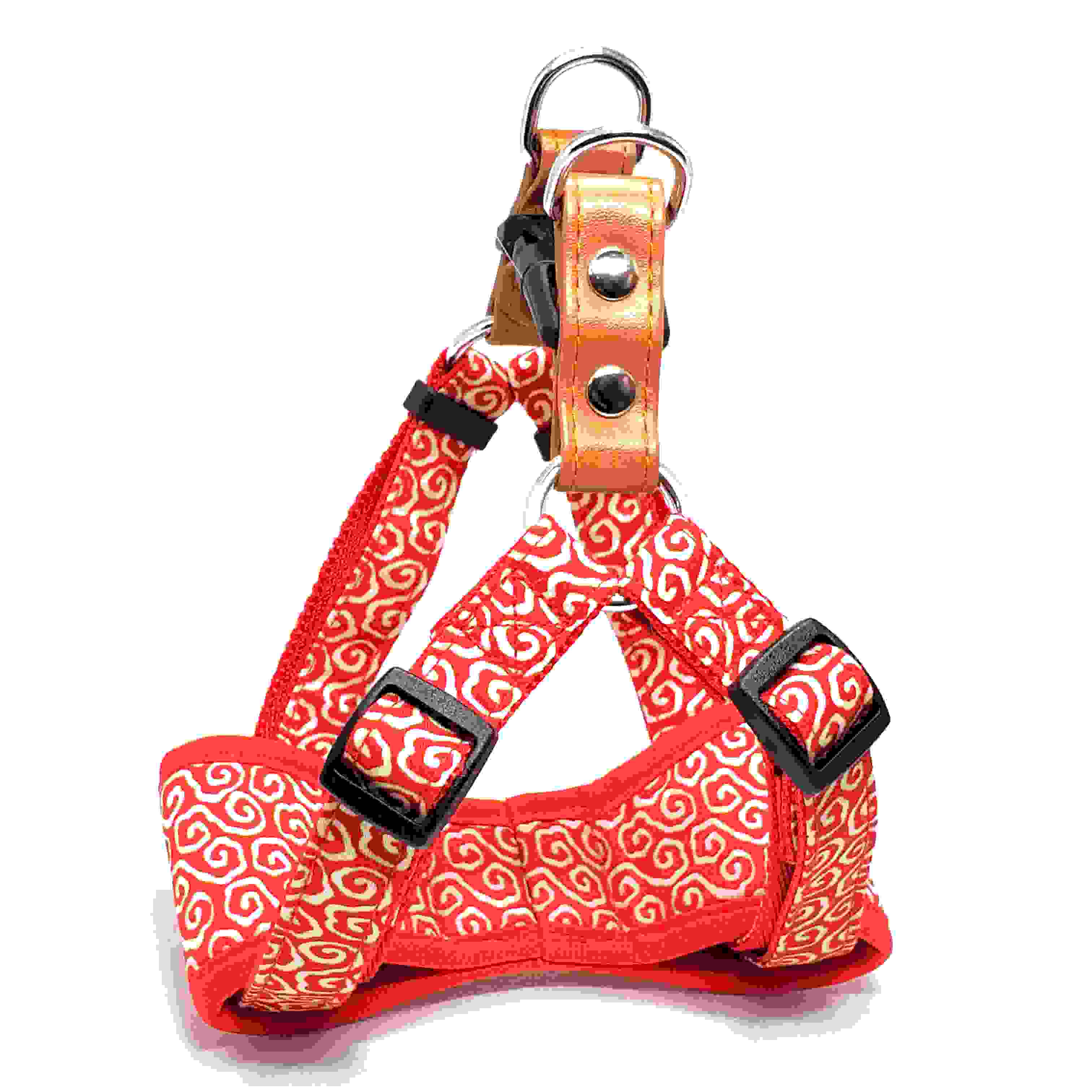 LEADOG 唐草カンタンソフトハーネス　M　レッド