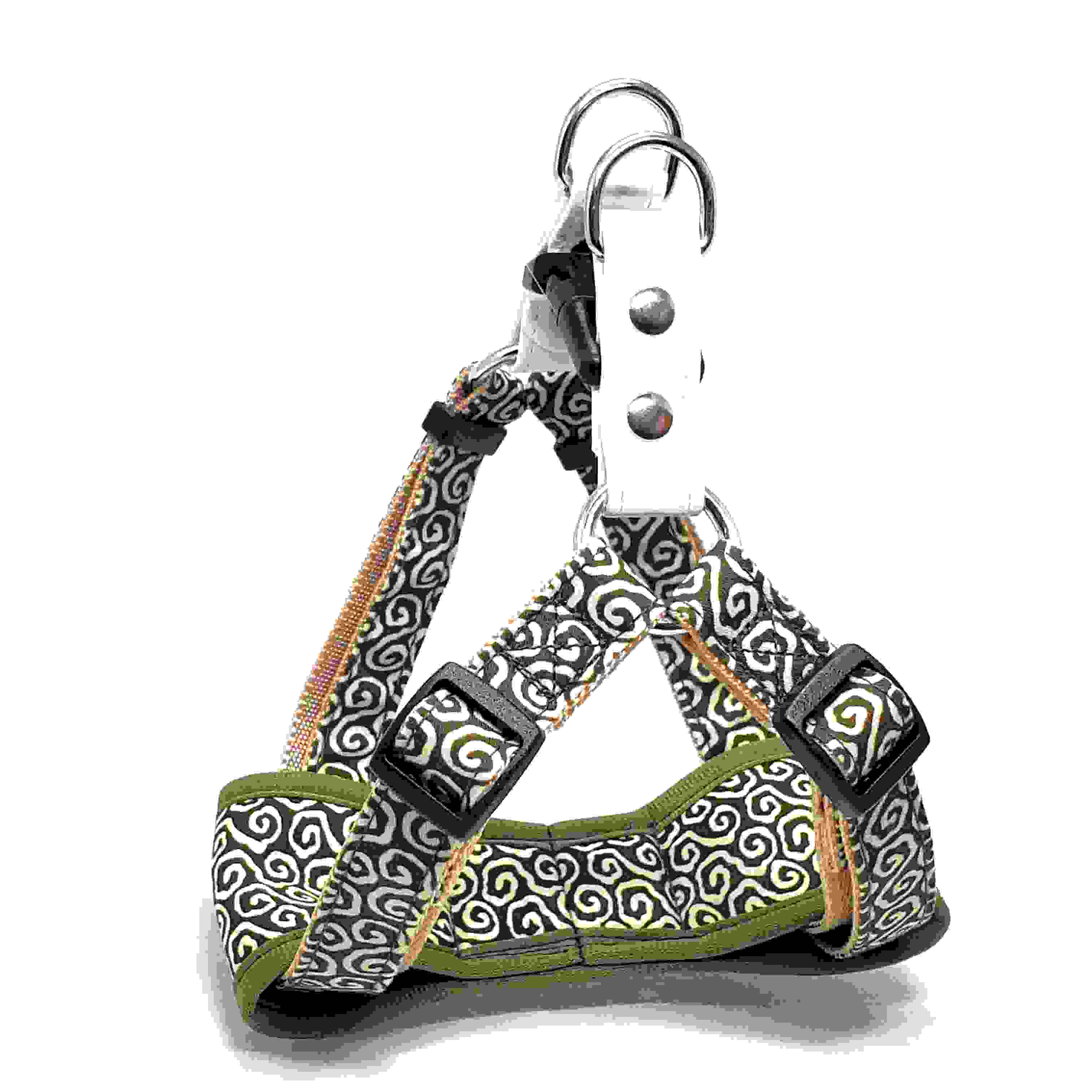 LEADOG 唐草カンタンソフトハーネス　M　オリーブ