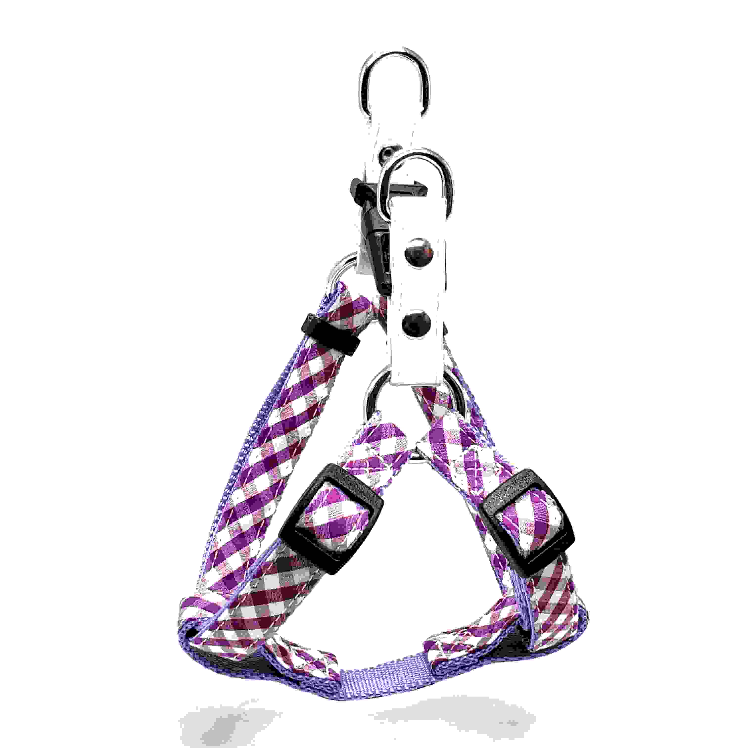 LEADOG NEWギンガムチェックカンタンハーネス SS　パープル
