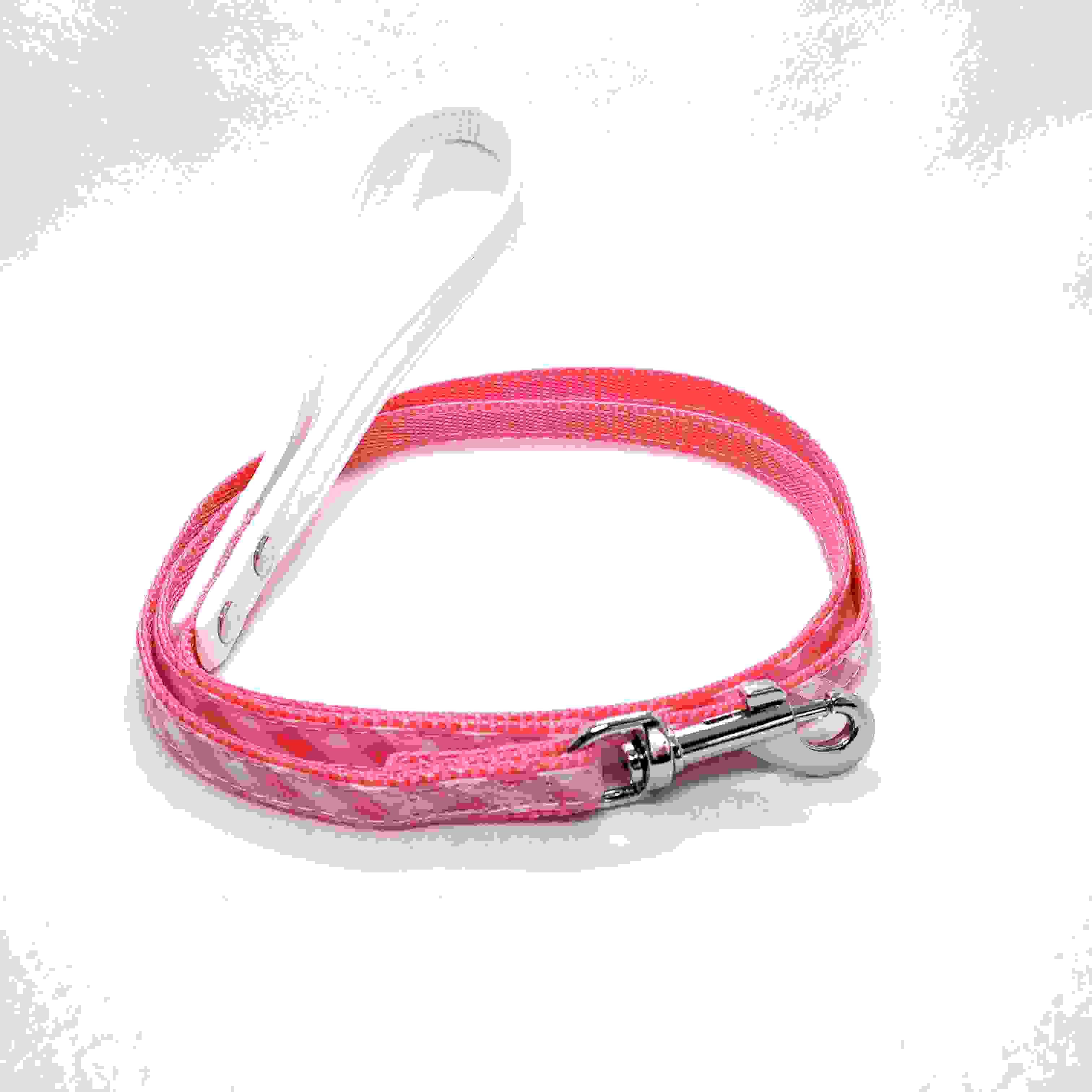 LEADOG NEWギンガムチェックリード M　ピンク