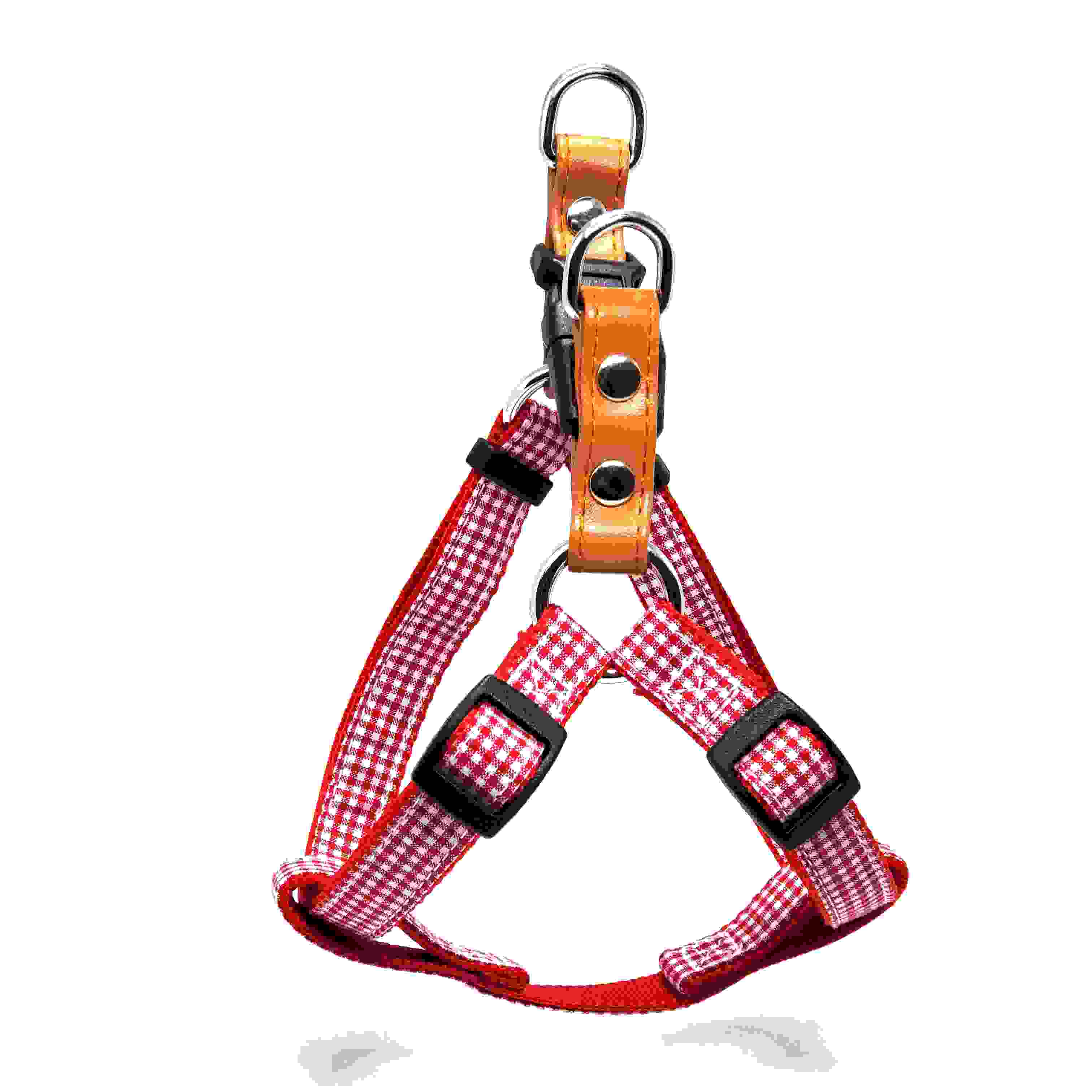 LEADOG プチギンガムカンタンハーネス S　レッド