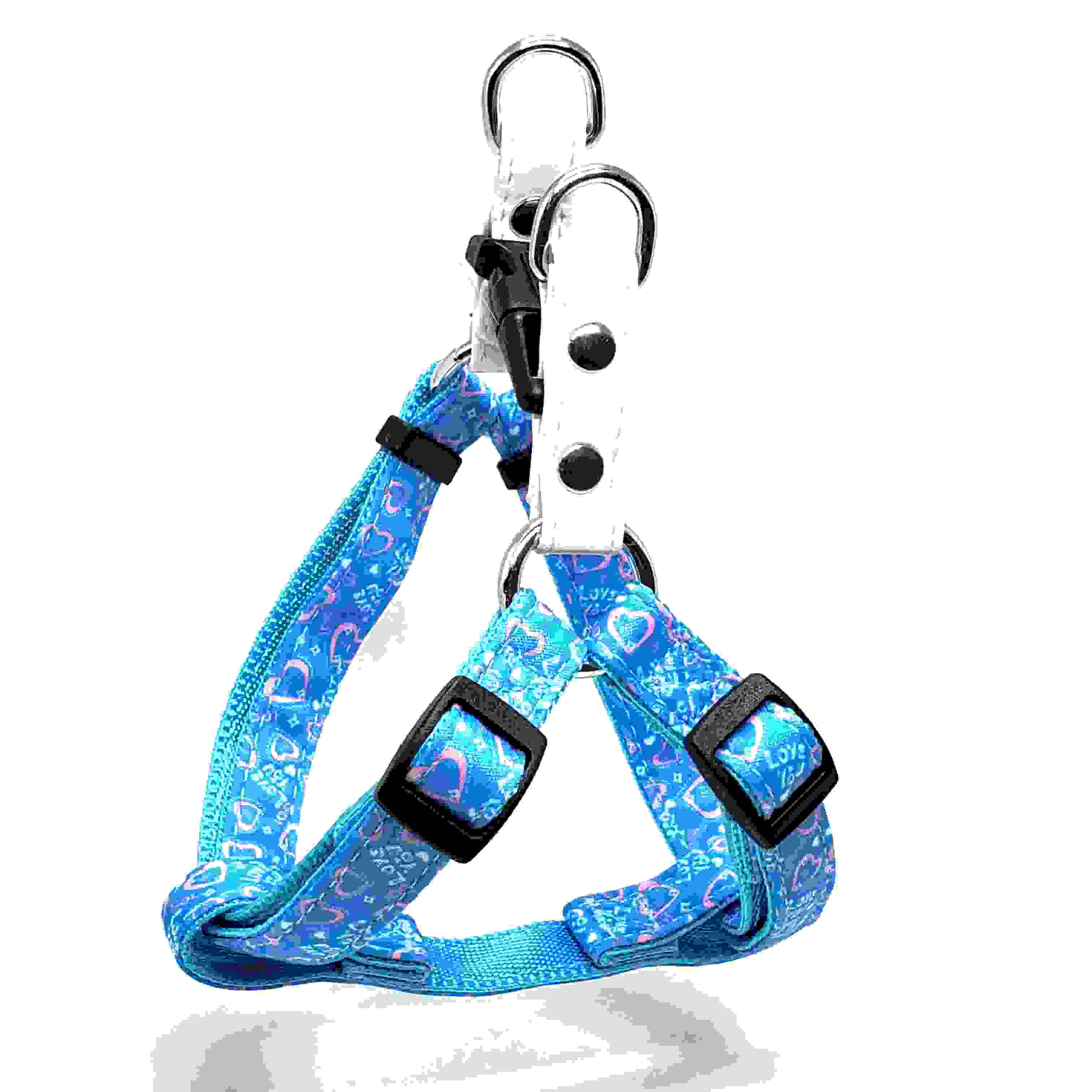 LEADOG ラブハートカンタンハーネス SS　ブルー