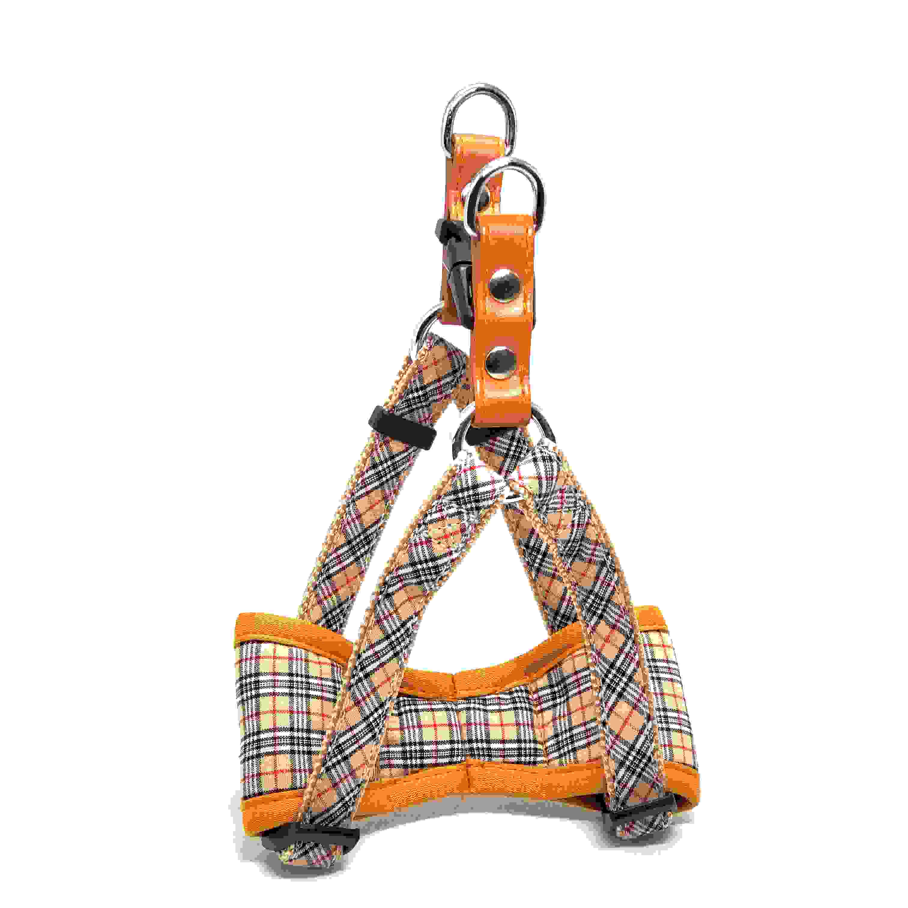 LEADOG Bチェックカンタンソフトハーネス SS　ブラウン