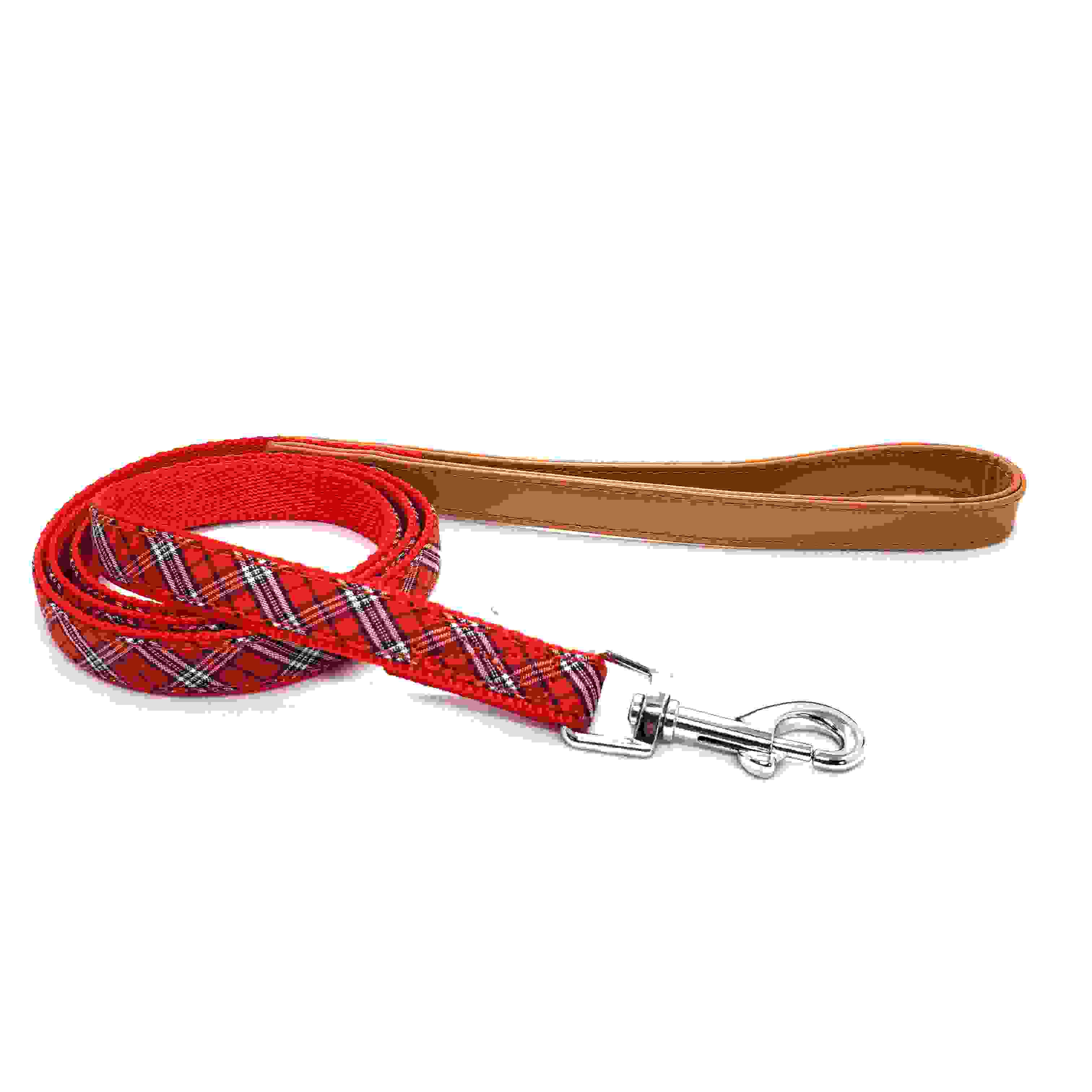 LEADOG Bチェックリード M　レッド