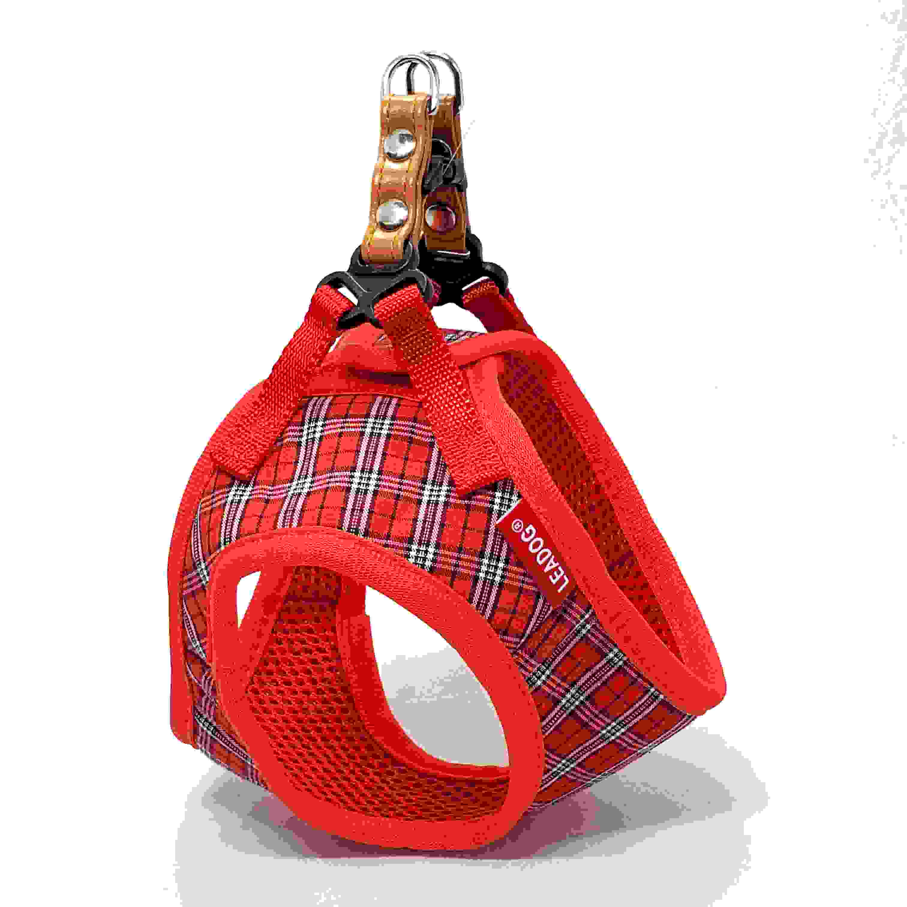 LEADOG Bチェックソフトハーネス S　レッド