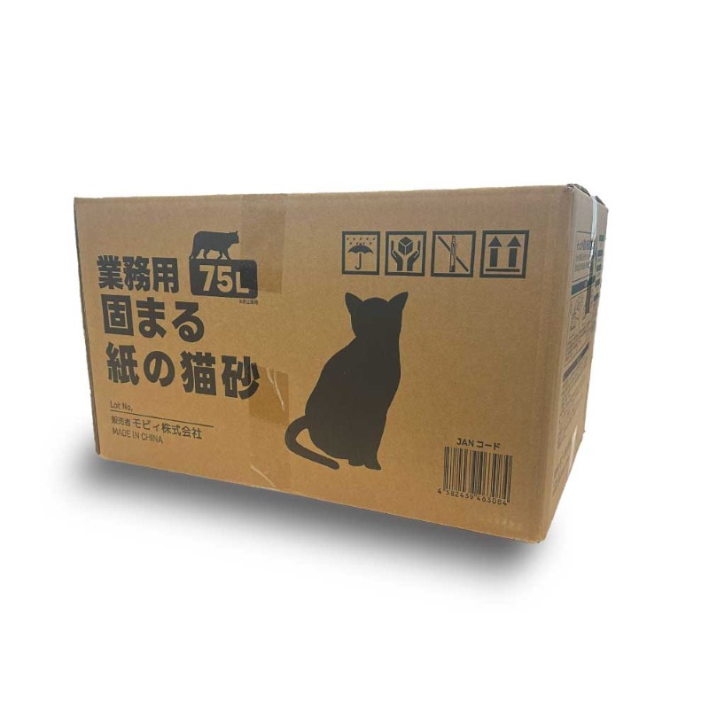 業務用 固まる紙の猫砂 75L（25L×3）