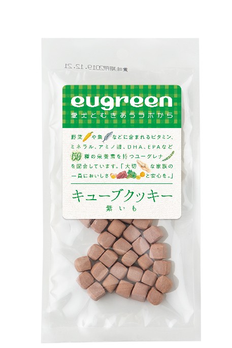 ユーグリーン　おやつ　キューブクッキー　紫いも