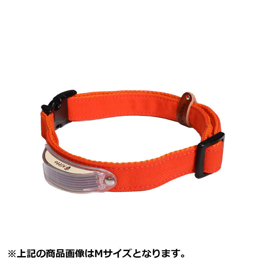 Kitto 犬用首輪 オレンジ（マンダリンオレンジ） S