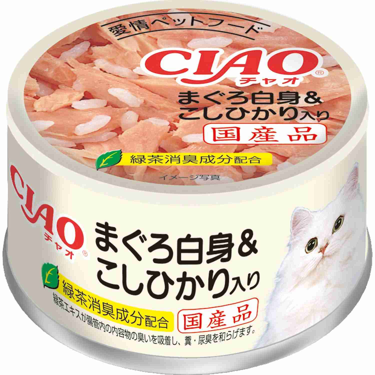 CIAO ホワイティ(まぐろ白身シリーズ) まぐろ白身＆こしひかり入り 85g