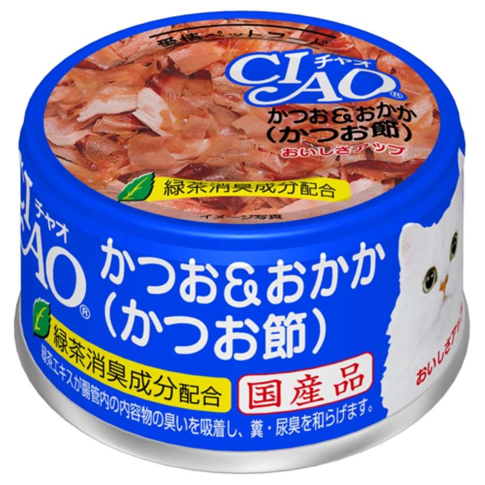 CIAO ホワイティ(かつお白身シリーズ) かつお＆おかか（かつお節） 85g