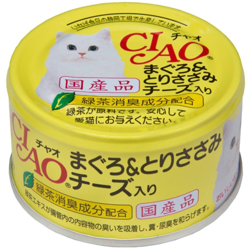 CIAO まぐろ血合肉シリーズ まぐろ＆とりささみ　チーズ入り 85g