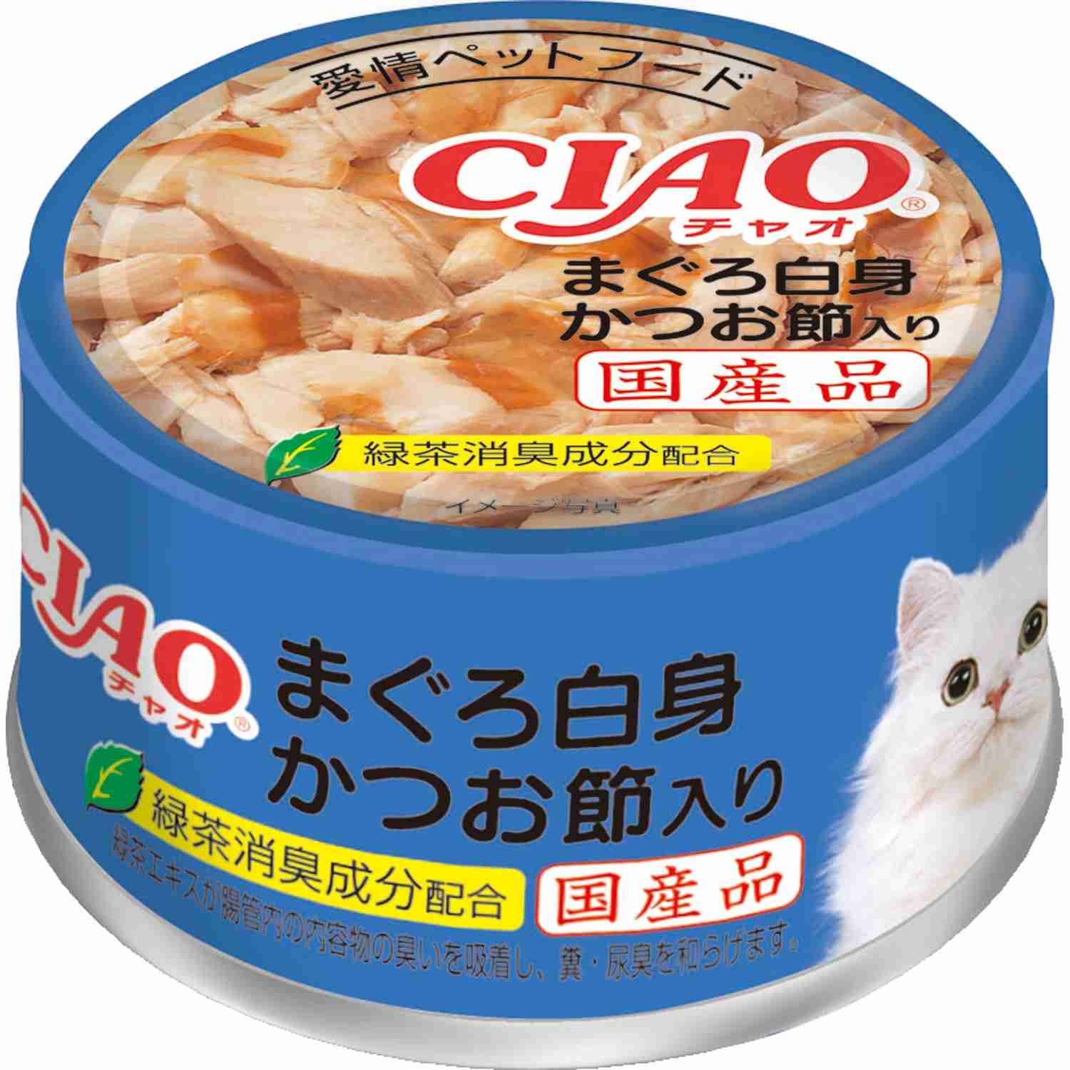CIAO ホワイティ(まぐろ白身シリーズ) まぐろ白身　かつお節入り 85g