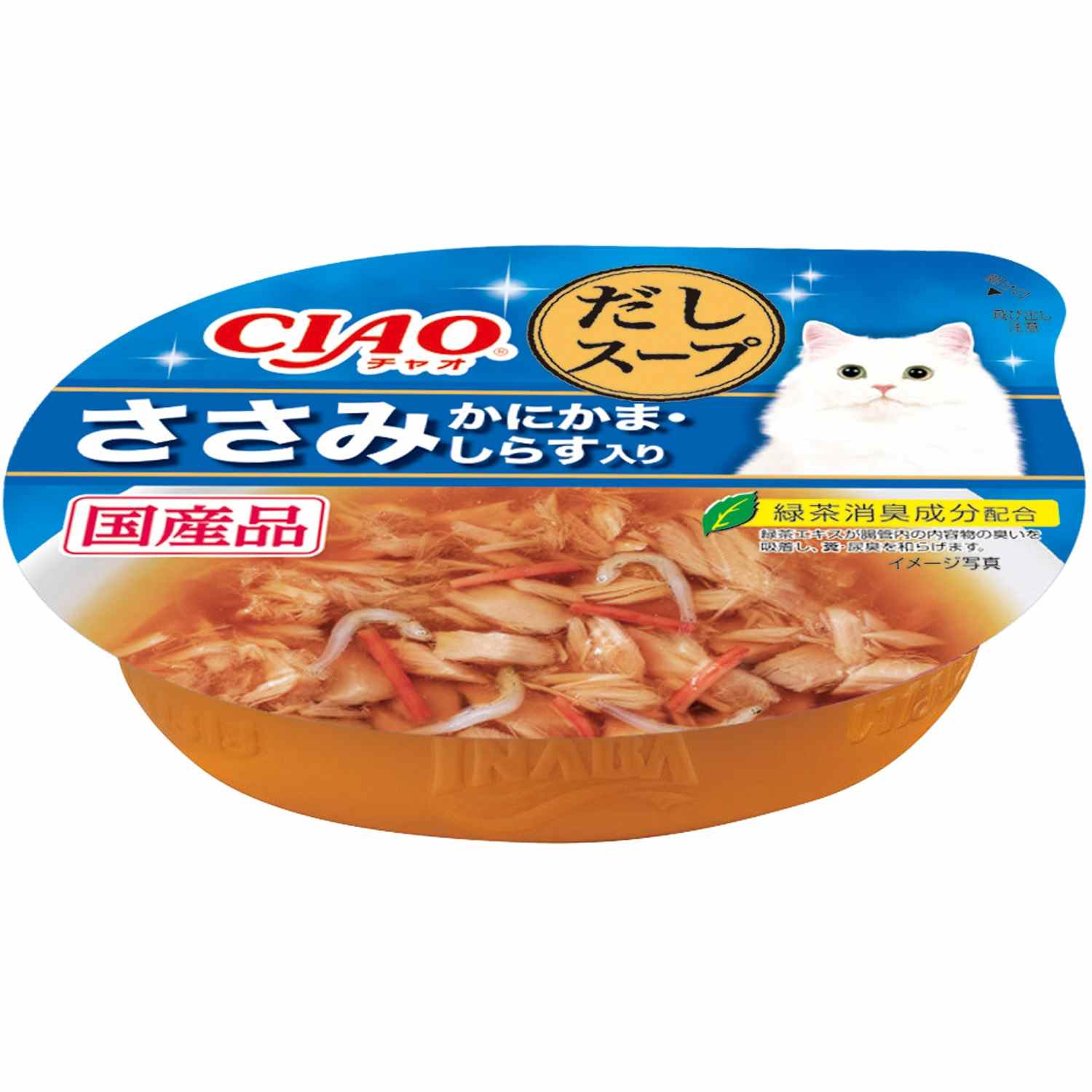 CIAOこのままだしスープ ささみ　かにかま・しらす入り 60g