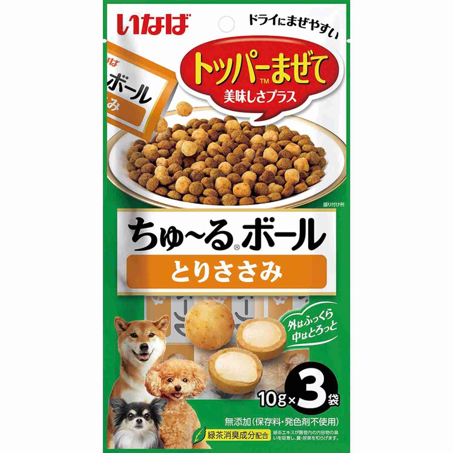 ちゅ～るボール とりささみ 10g×3袋