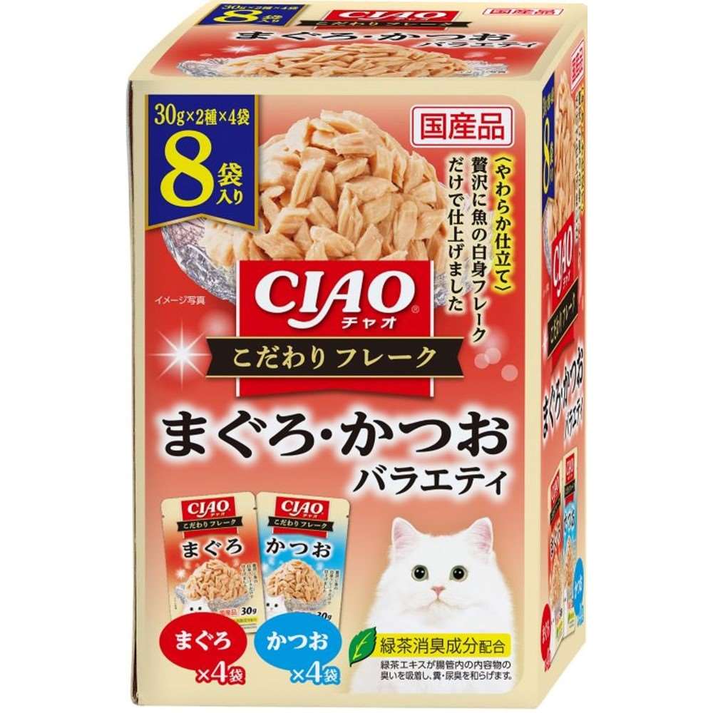 CIAO こだわりフレーク まぐろ・かつおバラエティ 30g×8