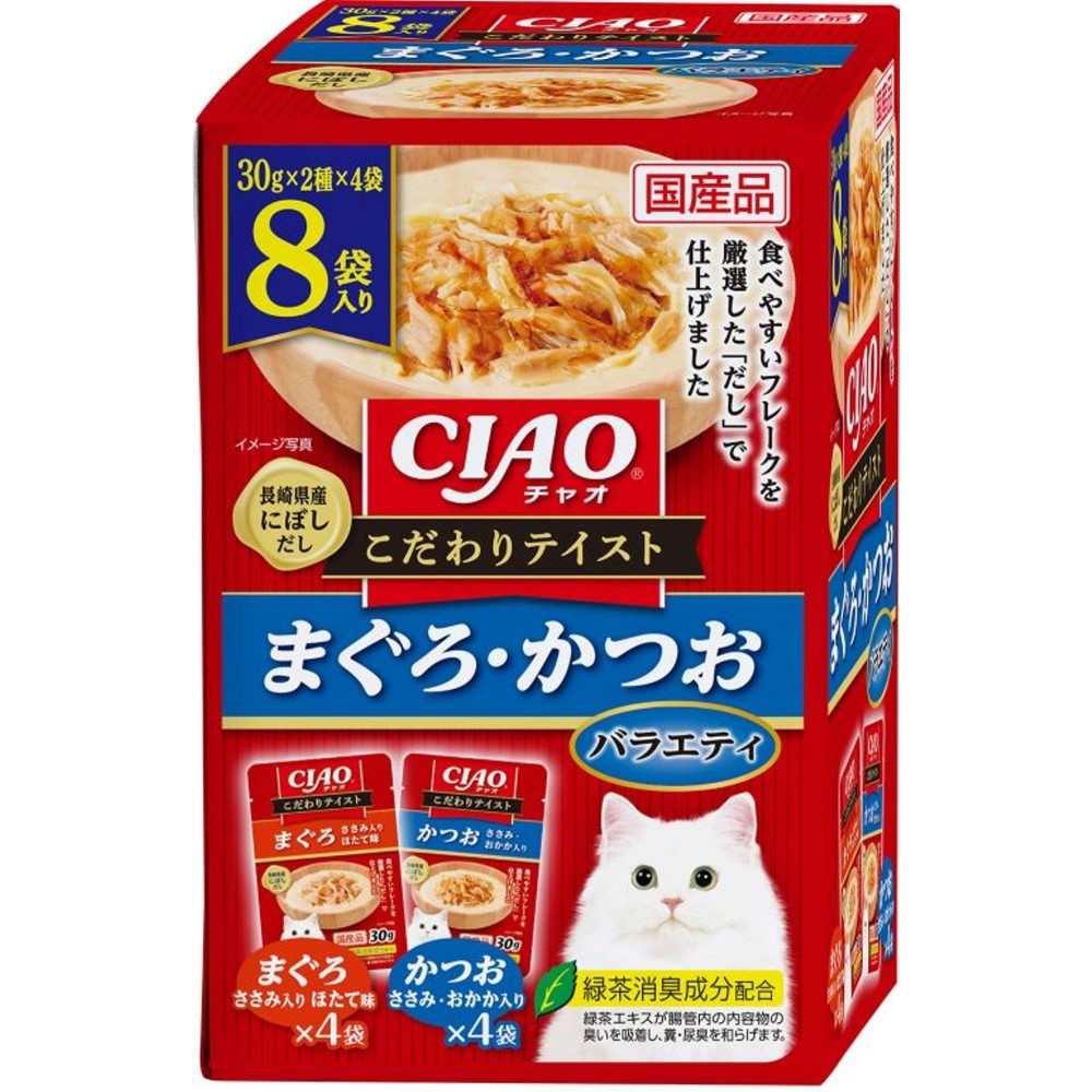 CIAO こだわりテイスト まぐろ・かつおバラエティ 30g×8