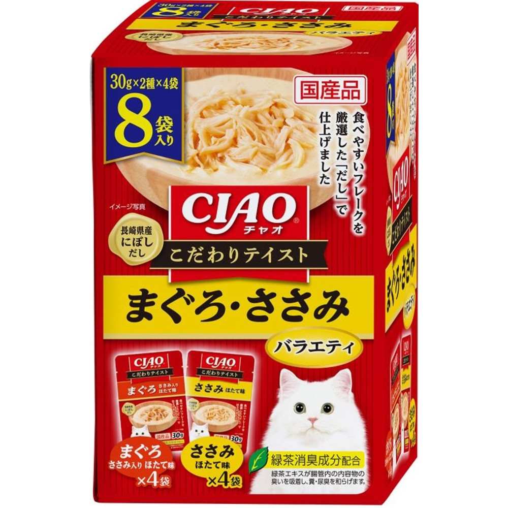 CIAO こだわりテイスト まぐろ・ささみバラエティ 30g×8