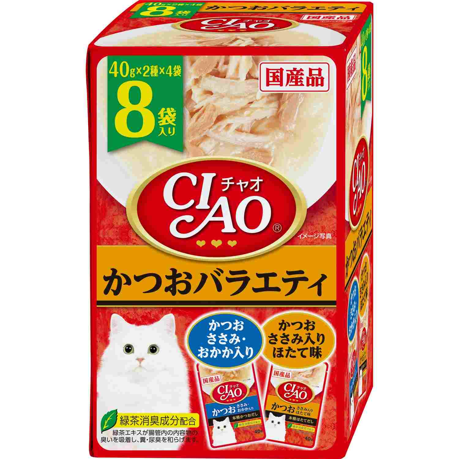 CIAOパウチ かつおバラエティ 40g×8袋