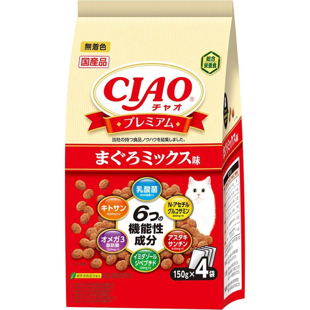 【9月1日終売予定】CIAO プレミアム まぐろミックス味 150g×4袋
