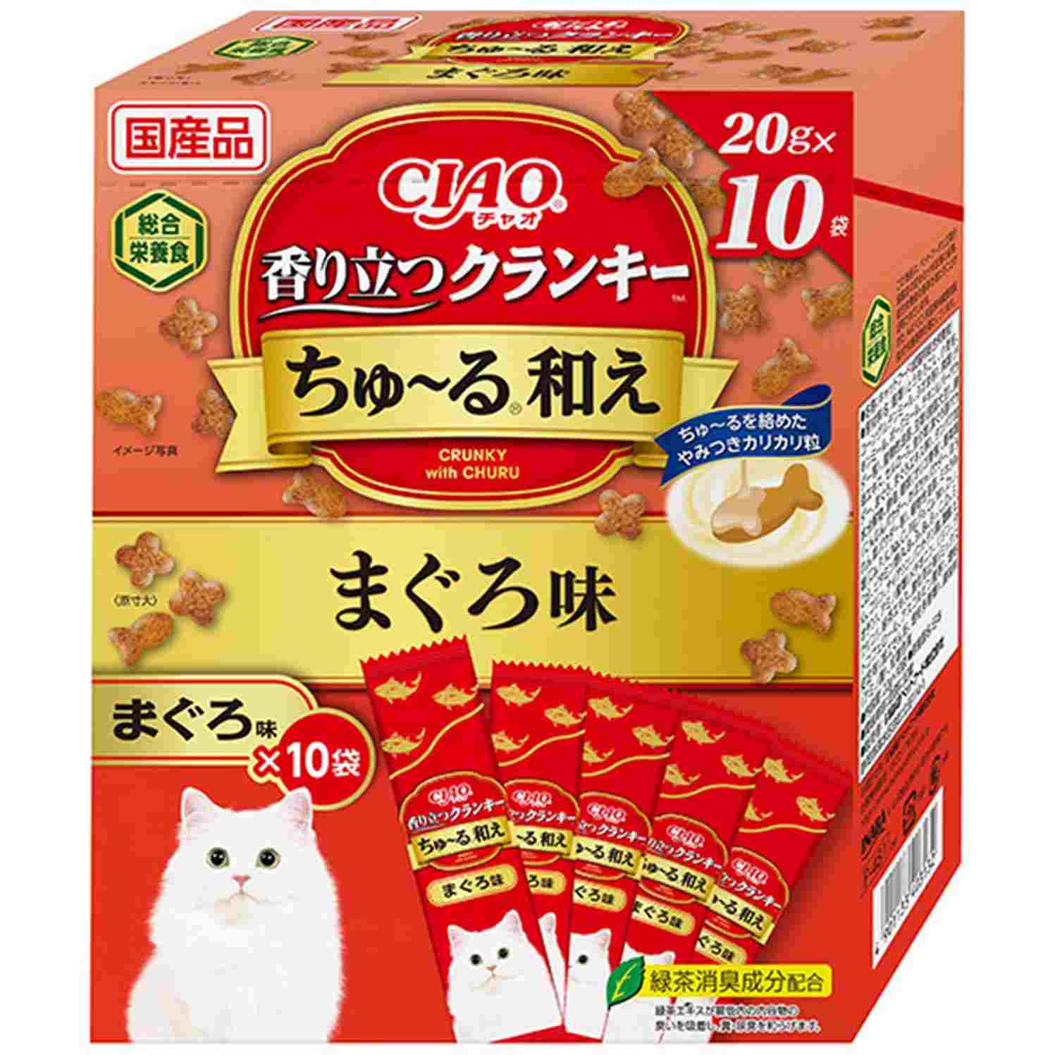 CIAO香り立つクランキーちゅーる和え　まぐろ味 20g×10袋