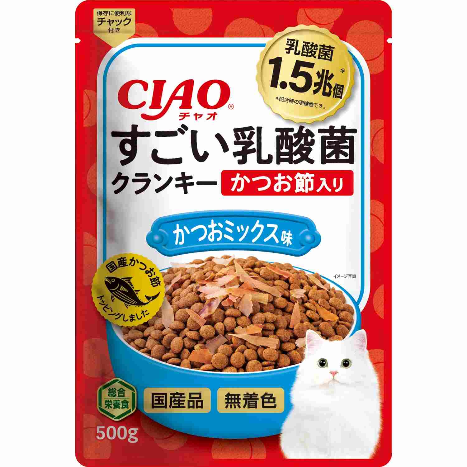 すごい乳酸菌クランキー かつお節入り かつおミックス味 500g