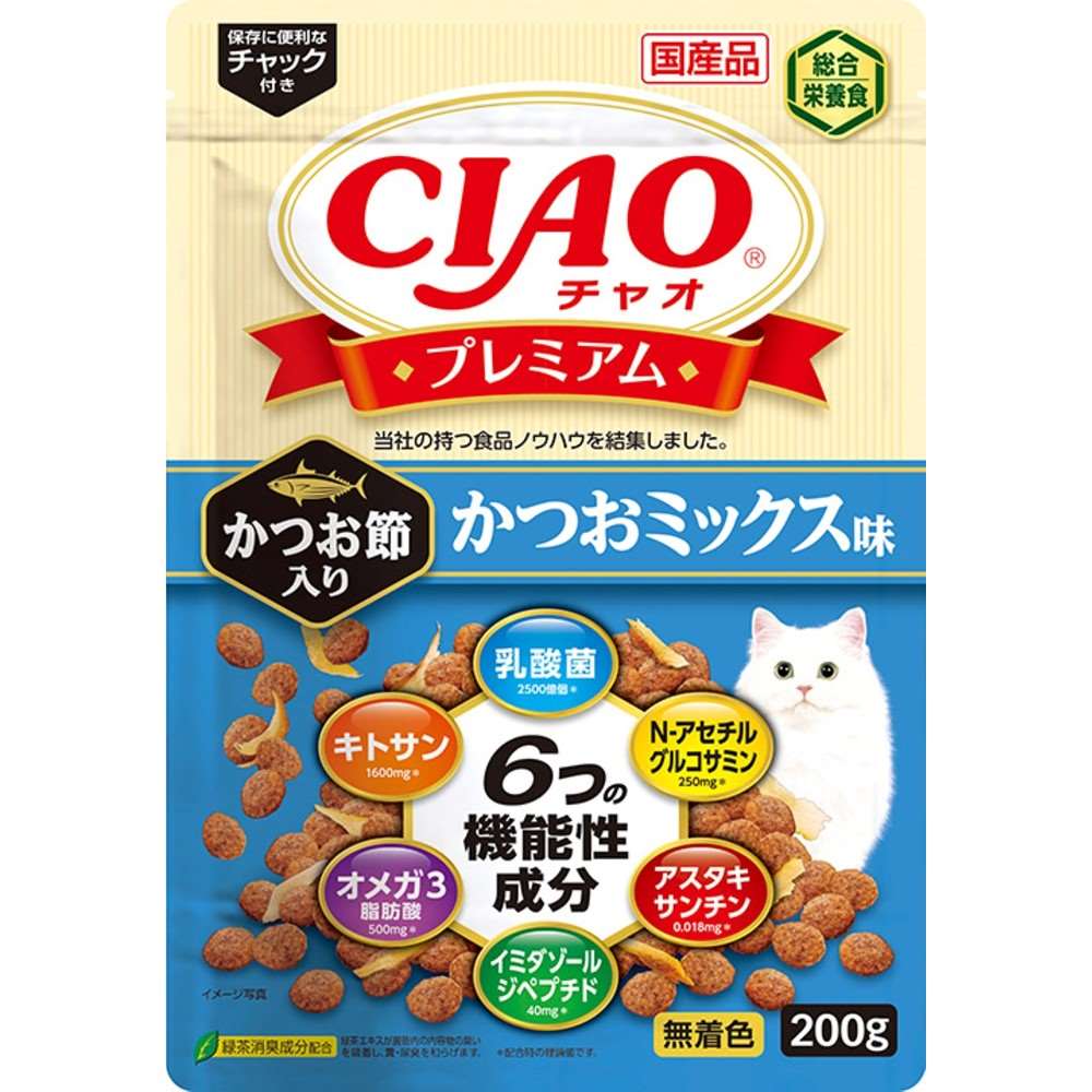 CIAO プレミアム かつお節入り　かつおミックス味 200g