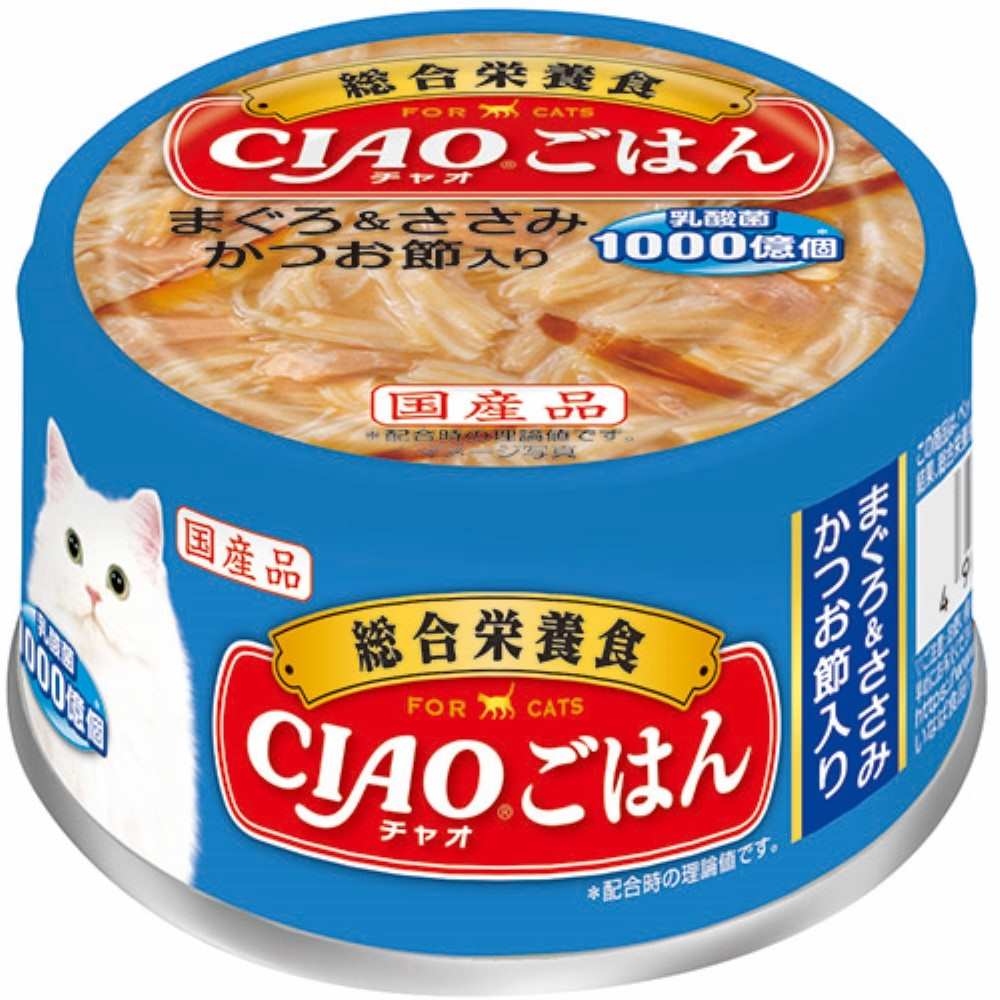 CIAO ごはん まぐろ＆ささみ かつお節入り 85g