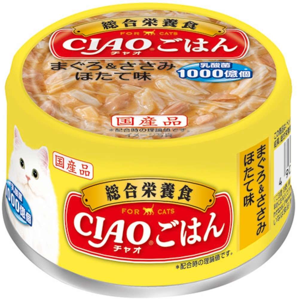 CIAO ごはん まぐろ＆ささみ ほたて味 85g