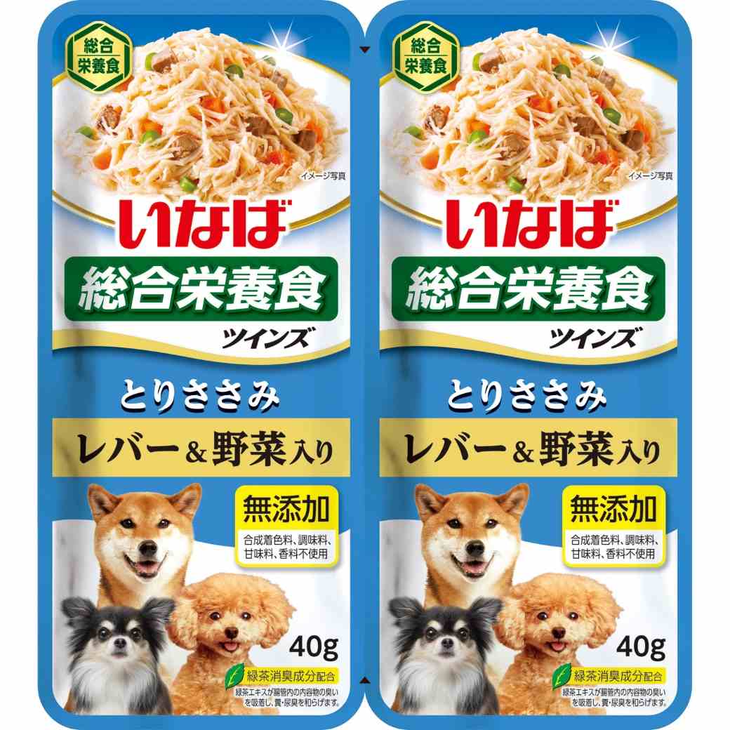 ツインズ とりささみ　レバー＆野菜入り 80g(40g×2)