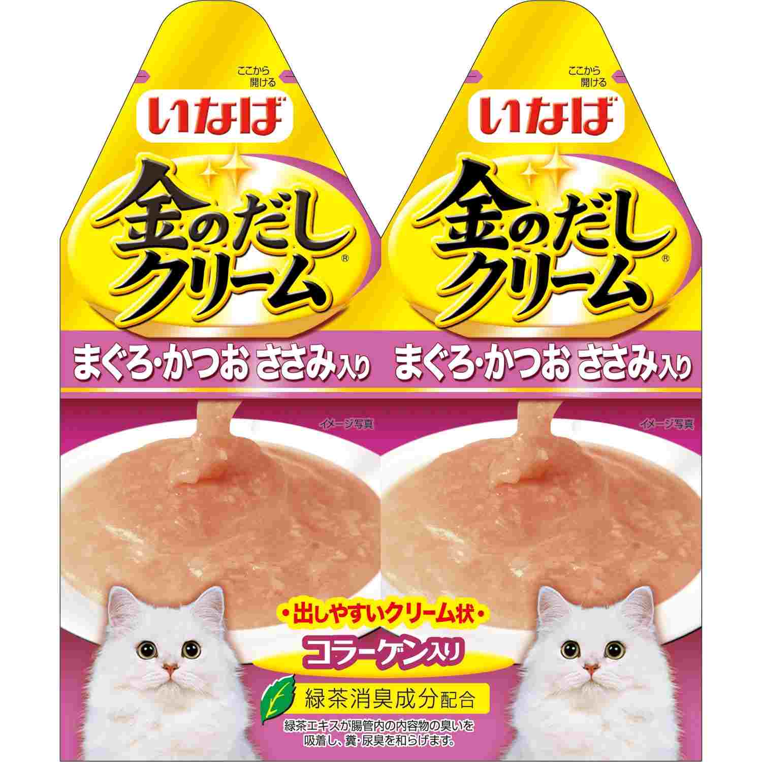 金のだしクリーム まぐろ・かつお　ささみ入り 60g (30g×2)