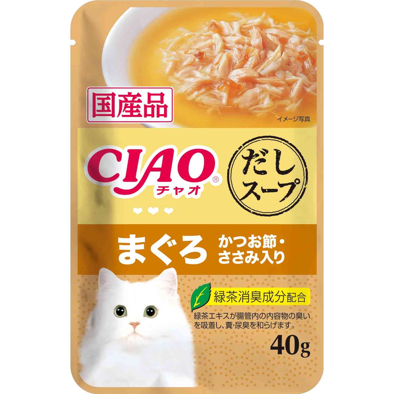 CIAOスープ まぐろ　かつお節・ささみ入り 40g