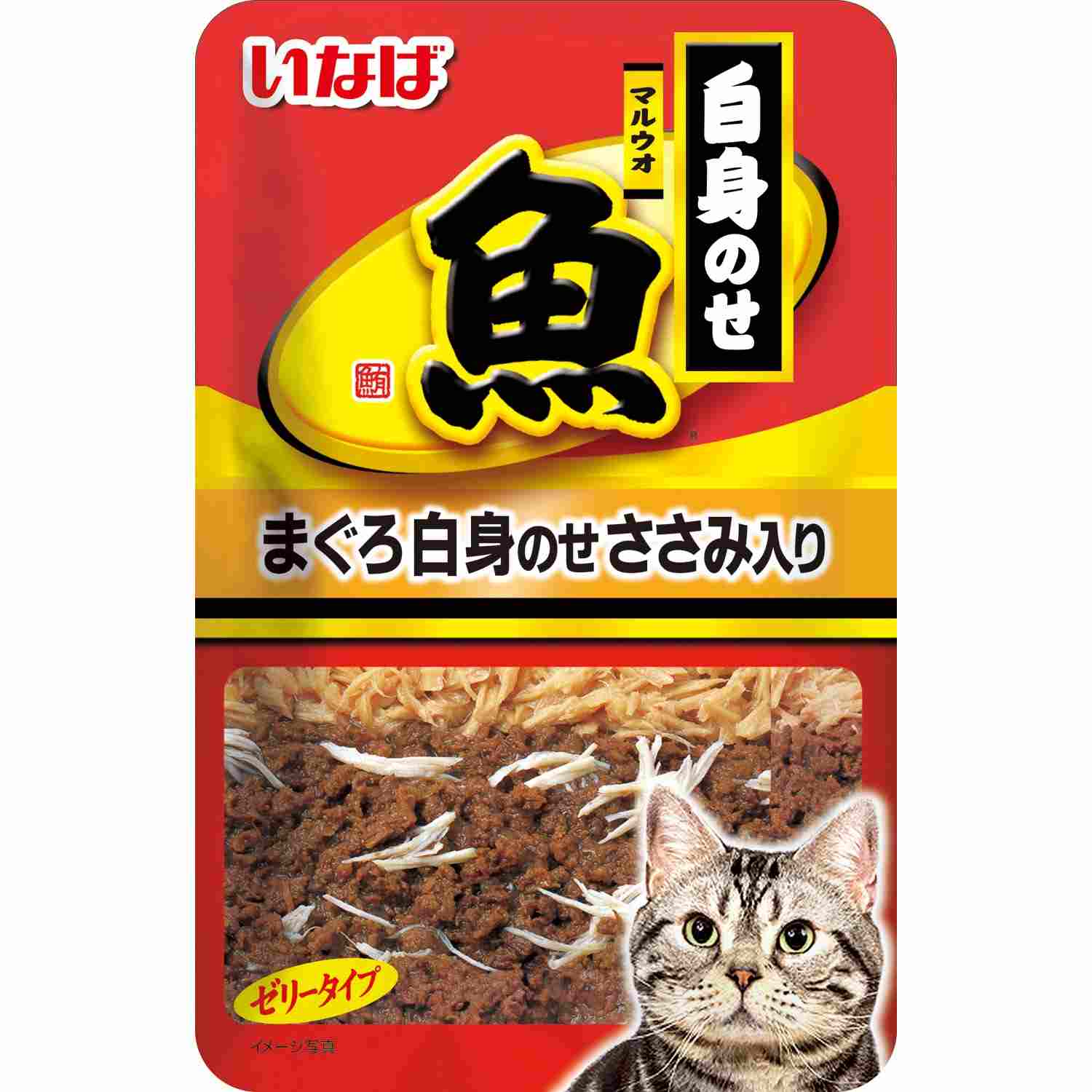 マルウオ白身のせパウチ まぐろ白身のせささみ入り 40g