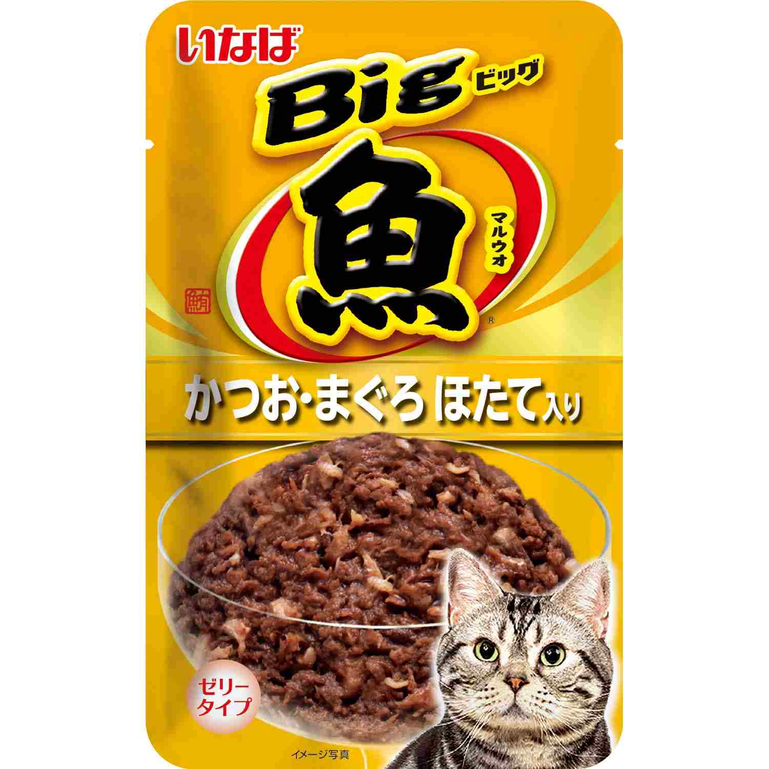 Bigマルウオ かつお・まぐろ ほたて味 80g