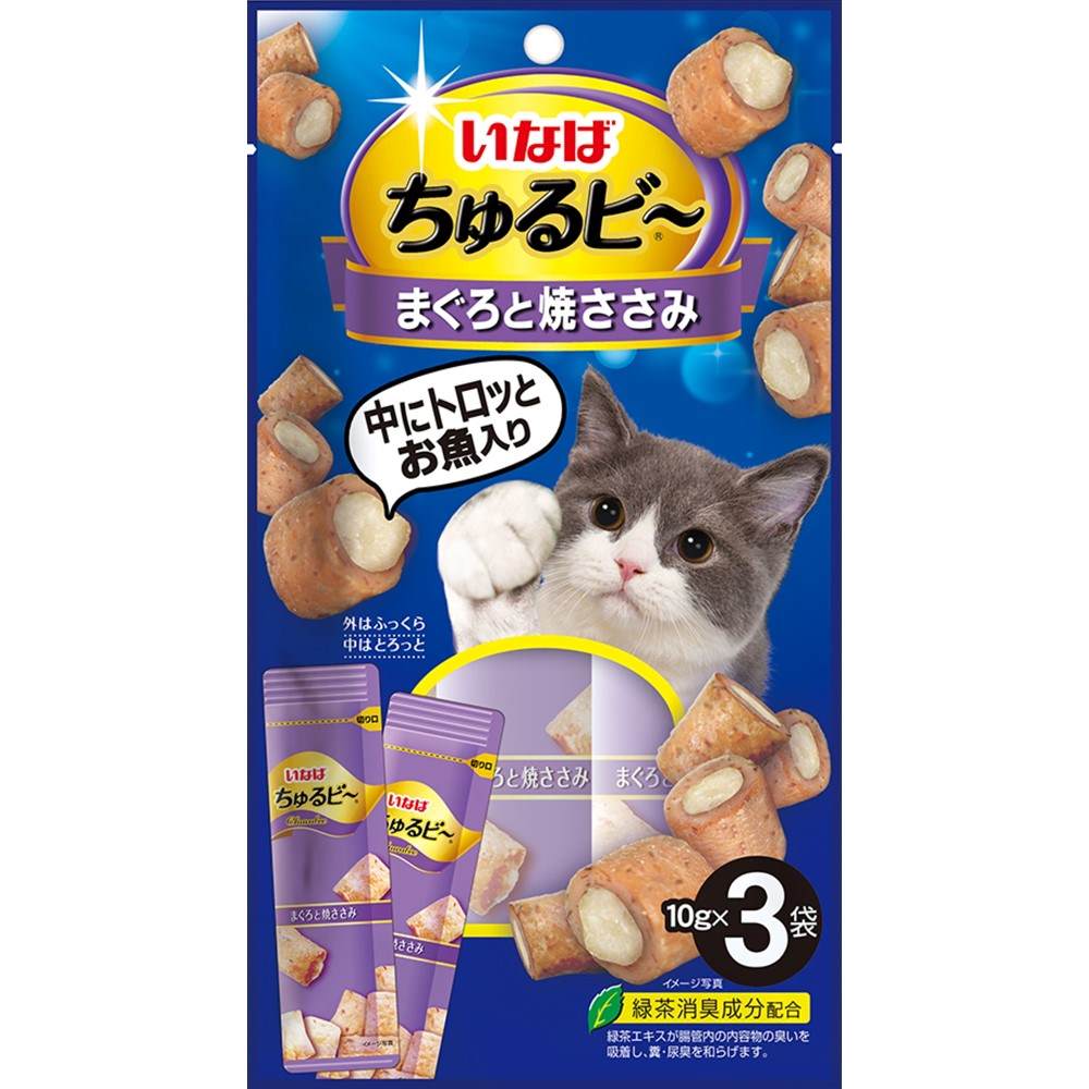 ちゅるビ～ まぐろと焼ささみ 10g×3袋