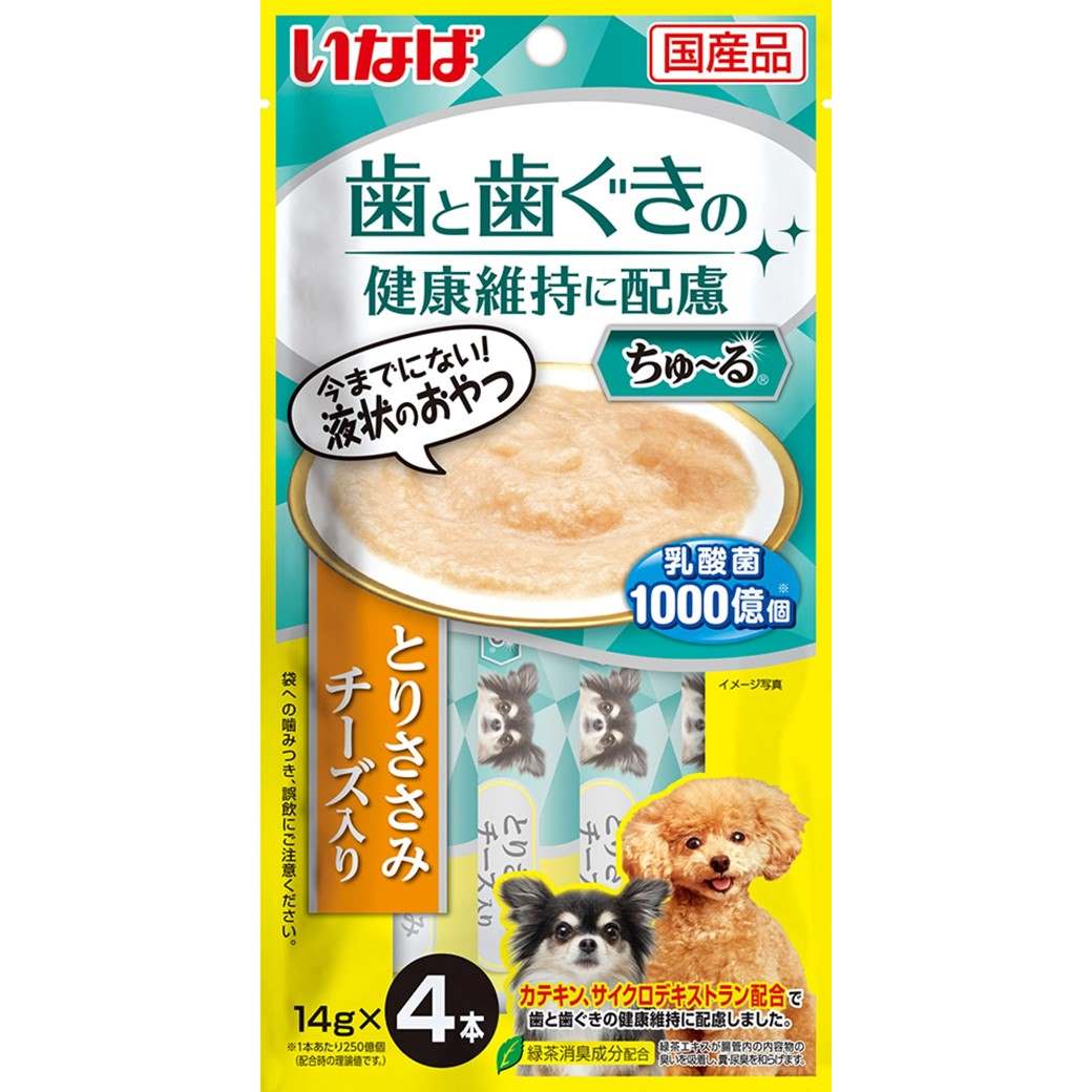 ちゅ～る 歯と歯ぐきの健康維持に配慮 とりささみ　チーズ入り 14g×4本