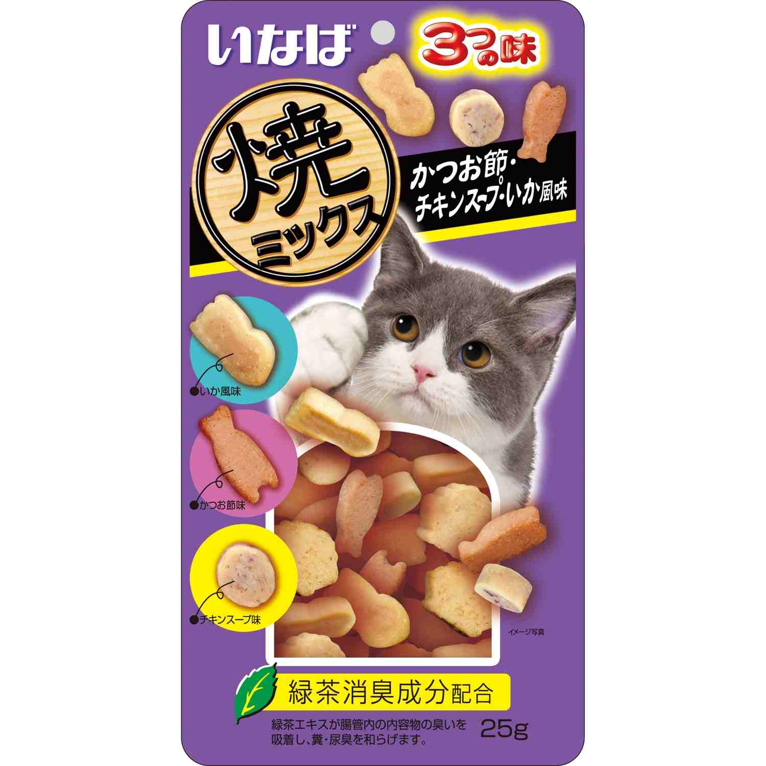 焼ミックス かつお節・チキンスープ・いか風味 25g